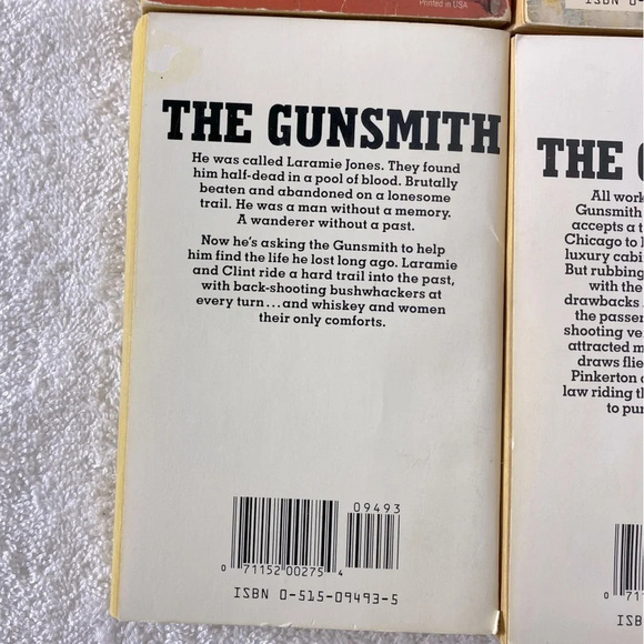 Vintage The Gunsmith All Action Western Romance Novel  x4 - Picture 10 of 14